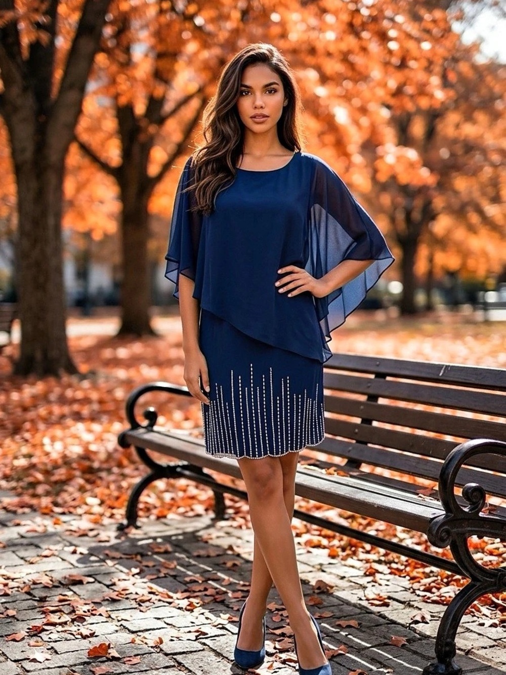 MSK Blue Mini Dress